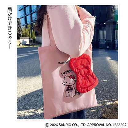 GLOW 2026年5・6月合併號增刊 菅野美穗 MAISON SPECIAL × Hello Kitty 蝴蝶結毛絨收納袋及Tote Bag