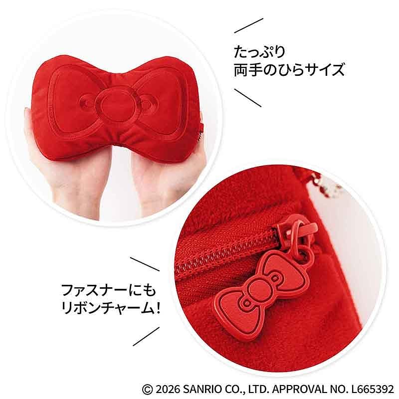 GLOW 2026年5・6月合併號增刊 菅野美穗 MAISON SPECIAL × Hello Kitty 蝴蝶結毛絨收納袋及Tote Bag