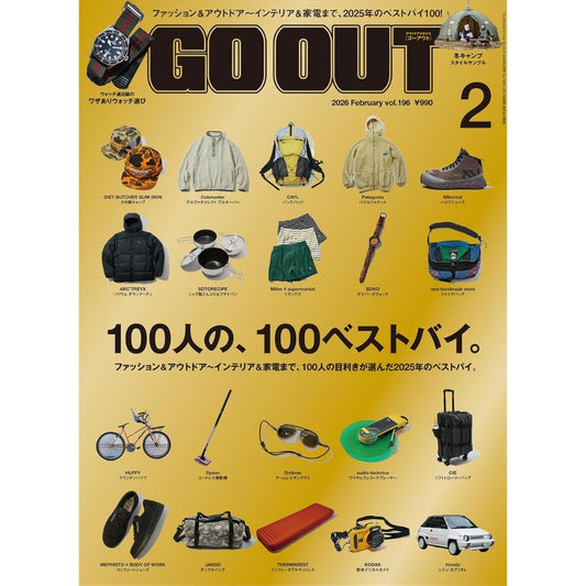 GO OUT 2026年2月號｜100人的 100 件年度最佳買物特集