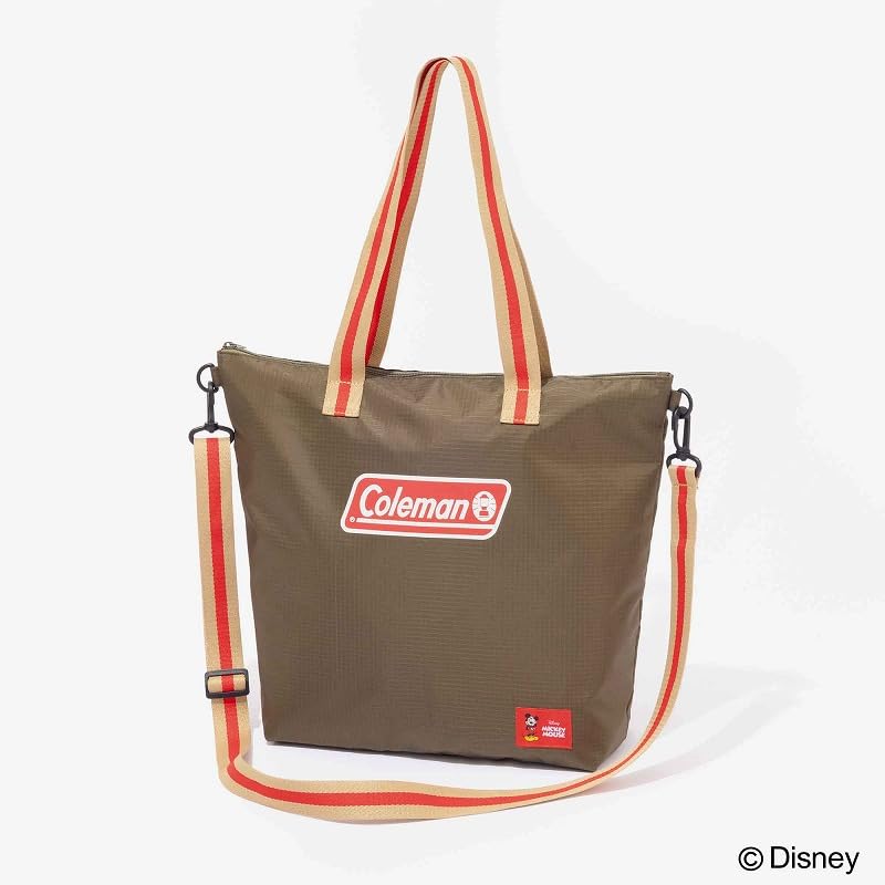 GLOW 2026年7月號 Disney 設計 × Coleman 2WAY Tote Bag 撥水托特袋