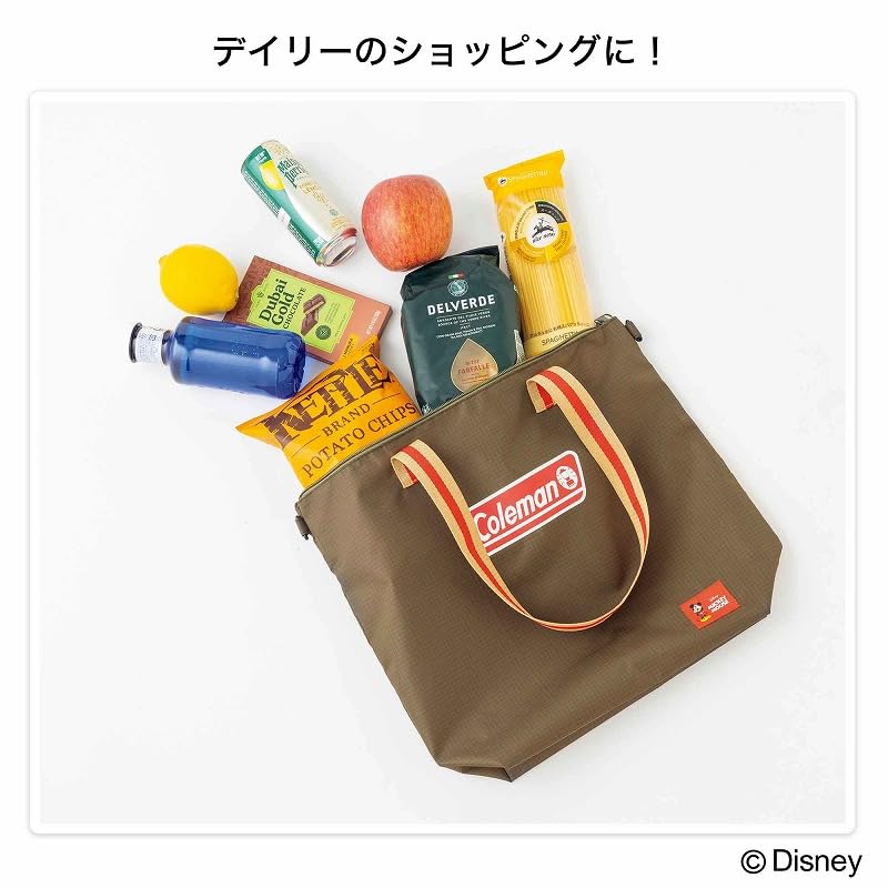 GLOW 2026年7月號 Disney 設計 × Coleman 2WAY Tote Bag 撥水托特袋