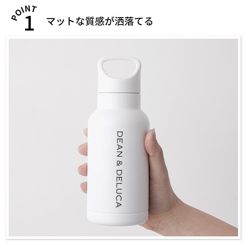 GLOW 雜誌 2026年8・9月合併號增刊 DEAN & DELUCA 白色提把不鏽鋼保溫瓶 400ml