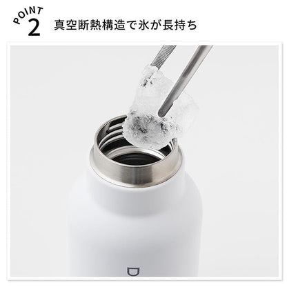 GLOW 雜誌 2026年8・9月合併號增刊 DEAN & DELUCA 白色提把不鏽鋼保溫瓶 400ml