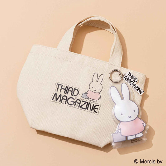 GLOW 2026年10月號 品牌特刊｜Miffy 米飛兔 × THIRD MAGAZINE 帆布風托特包＆立體收納吊飾