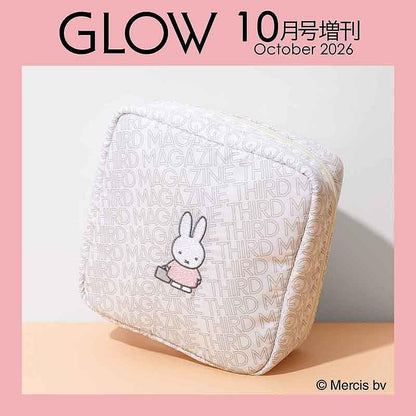 GLOW Magazine October 2026 Special Edition｜Miffy × THIRD MAGAZINE Monogram Square Pouch