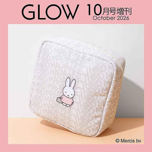 GLOW 2026年10月號增刊｜Miffy 米飛兔 × THIRD MAGAZINE 都會老花風刺繡立體方包