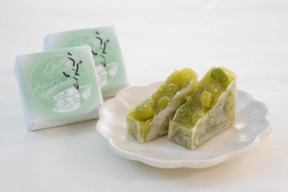 中田屋 鶯 青豌豆金鍔餅 季節限定 昭和經典和式銘菓 和菓子 石川縣金澤名物 12個盒裝