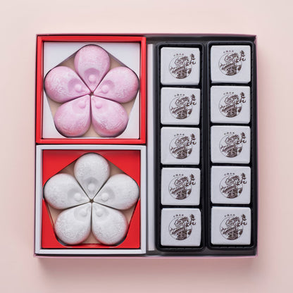 中田屋 花瓣物語 喜慶禮盒 金鍔餅 花瓣草紙 結婚賀禮 金鍔餅 和菓子 石川縣金澤名物