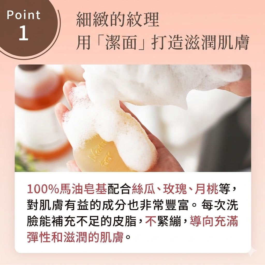 neo natural Natures for Healing Moist Soap for Sensitive Skin, Made in Japan 80g x 2 Packs