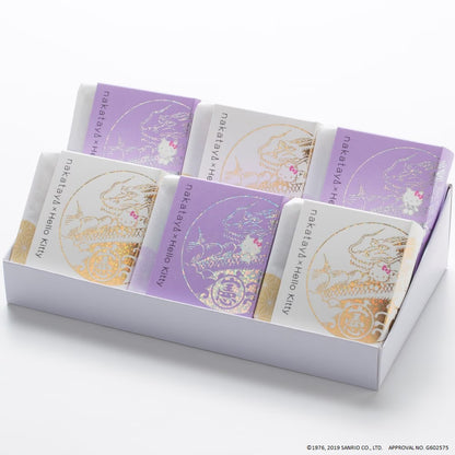 中田屋 Hello Kitty 特別版金鍔餅 昭和經典和式銘菓 和菓子 石川縣金澤名物 6個裝別注版