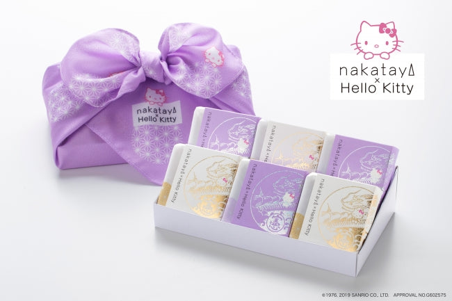 中田屋 Hello Kitty 特別版金鍔餅 昭和經典和式銘菓 和菓子 石川縣金澤名物 6個裝別注版