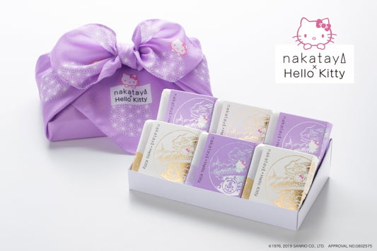 中田屋 Hello Kitty 特別版金鍔餅 昭和經典和式銘菓 和菓子 石川縣金澤名物 6個裝別注版