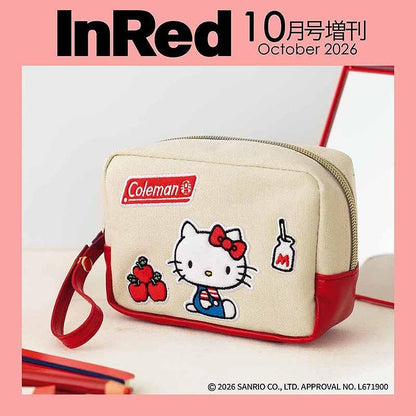 InRed Magazine October 2026 Special Edition｜Coleman × Hello Kitty Retro Embroidered Pouch