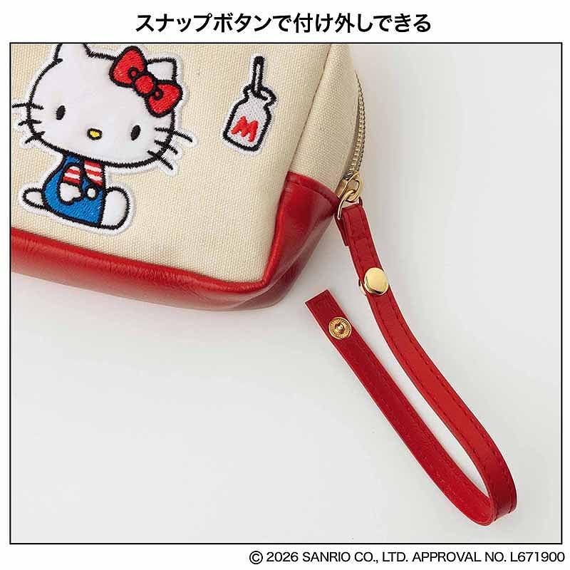 InRed Magazine October 2026 Special Edition｜Coleman × Hello Kitty Retro Embroidered Pouch