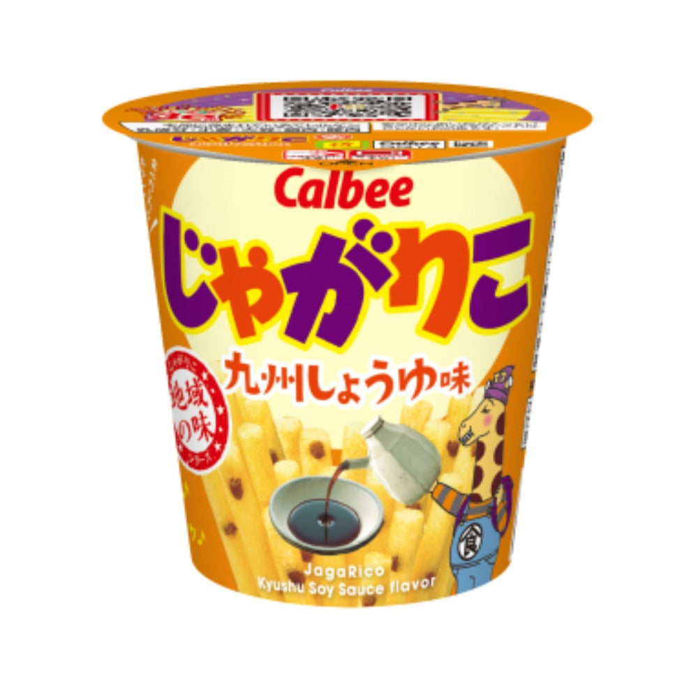 Calbee 卡樂B 卡樂比 薯條三兄弟 JagaRico 九州醬油味 杯裝薯條 52g x 12杯優惠裝