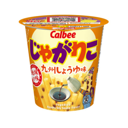 Calbee 卡樂B 卡樂比 薯條三兄弟 JagaRico 九州醬油味 杯裝薯條 52g x 12杯優惠裝