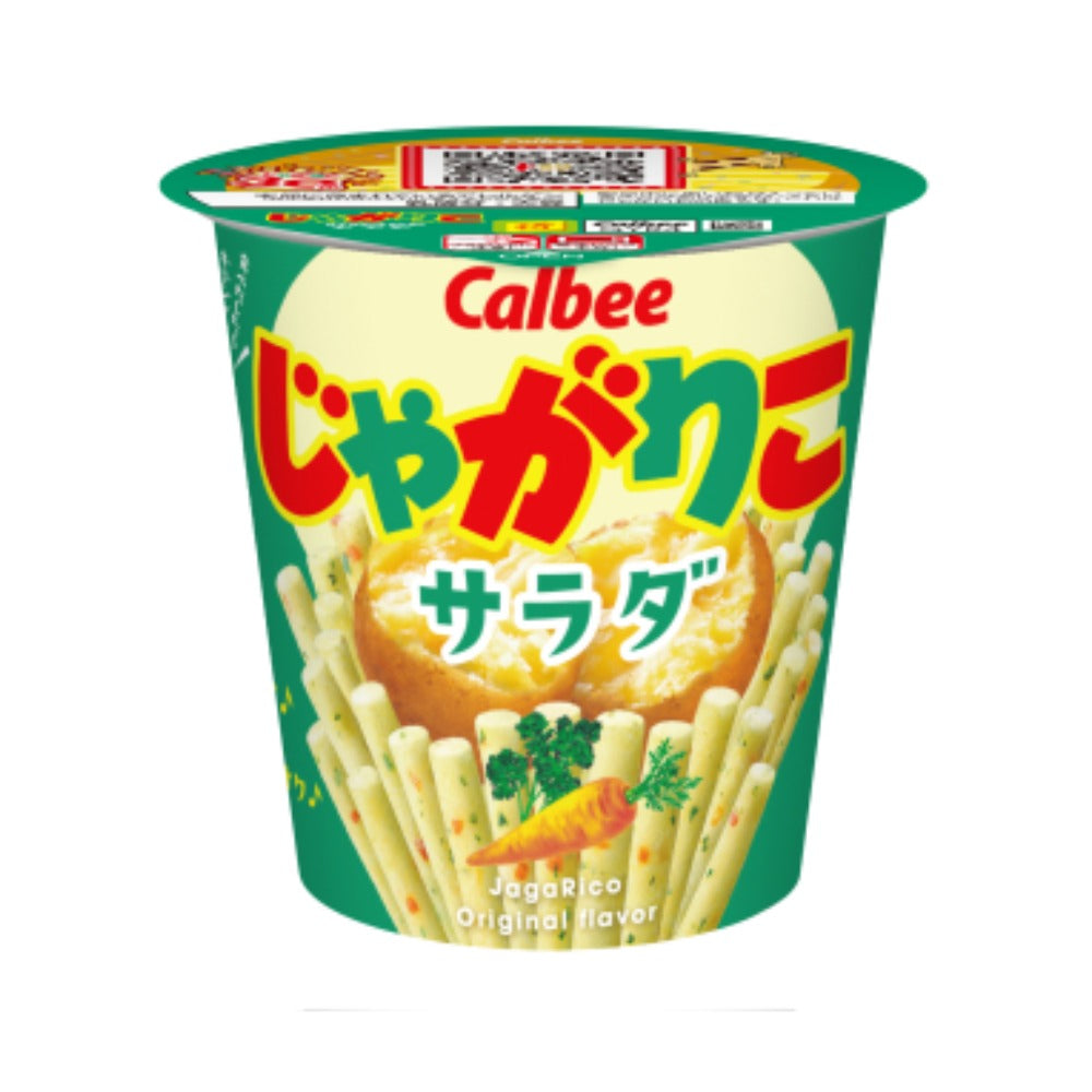 Calbee 卡樂B 薯條三兄弟 JagaRico|經典沙律味 杯裝薯條 57g x 12杯優惠裝|SolyJapan 搜購日本 代購直送