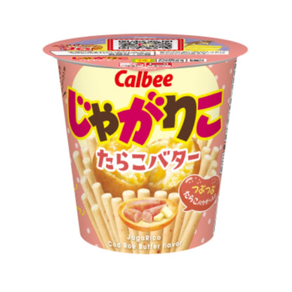 Calbee 卡樂B 卡樂比 薯條三兄弟 JagaRico 鱈魚子牛油味 杯裝薯條 52g x 12杯優惠裝