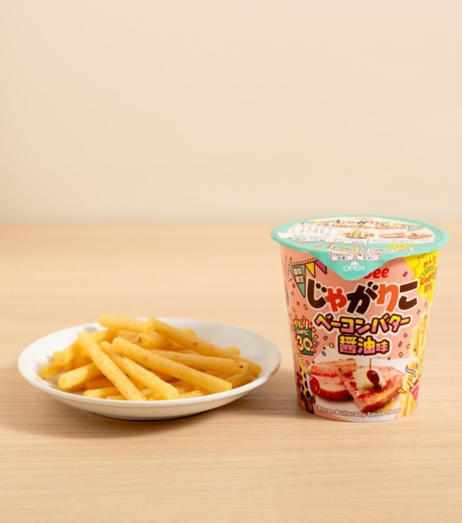 Calbee 卡樂B 卡樂比 薯條三兄弟 JagaRico 煙肉牛油醬油味 杯裝薯條 52g x 12杯優惠裝