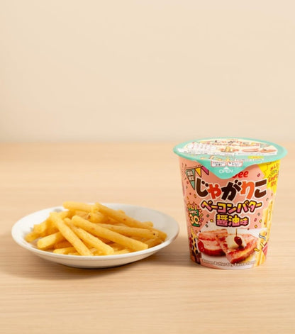Calbee 卡樂B 卡樂比 薯條三兄弟 JagaRico 煙肉牛油醬油味 杯裝薯條 52g x 12杯優惠裝