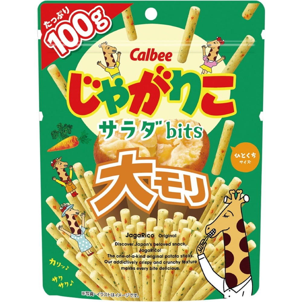 Calbee 卡樂B 卡樂比 JagaRico bits 一口薯條 經典沙律味 100g x 12包優惠裝