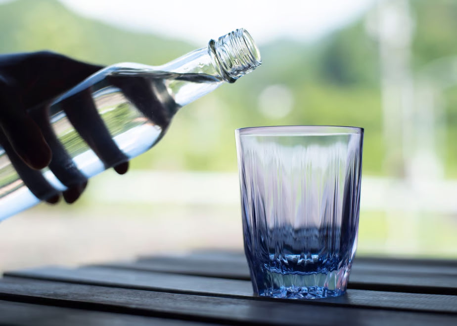 KINJO JAPAN 日本製 E1 金城藍色 晶瑩切子風防摔矽膠杯 250ml 摔不破 跌不爛