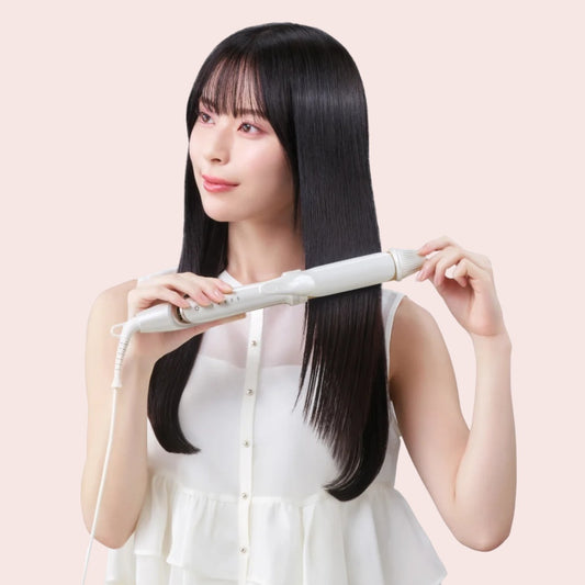 KINUJO 2WAY Styler Straight & Curl Hair Iron Styling Tool Global Voltage 26mm / 32mm