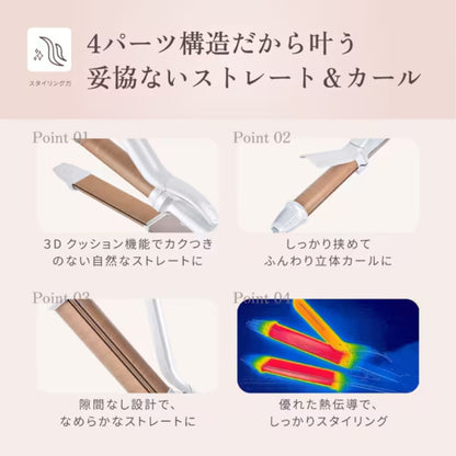KINUJO 絹女 2WAY 直髮捲髮兩用頭髮造型夾 直髮夾 捲髮棒 全球電壓通用 26mm / 32mm