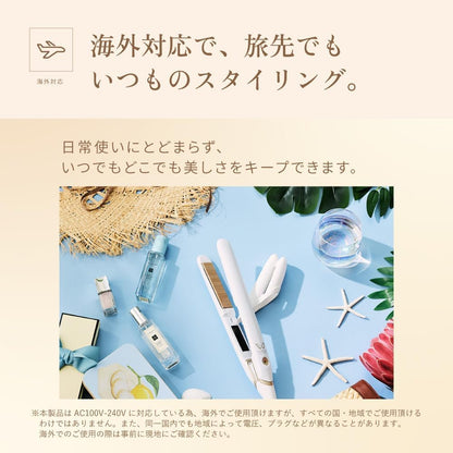 KINUJO W Worldwide Straight Iron Silk Plate Hair Straightener