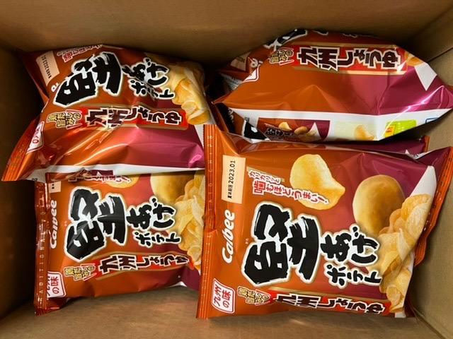 Calbee 卡樂B 卡樂比 日本產 堅脆系列薯片 厚切洋芋片 九州醬油味 63g x 12包