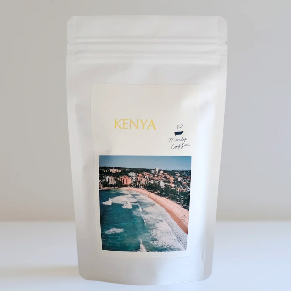 MANLY COFFEE Kenya Kii AA Washed Specialty Coffee Whole Beans, Roasted in Japan