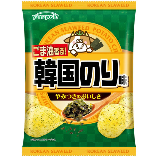 山芳製菓 日本產 韓國海苔味薯片 芝麻油香氣韓式海苔 47g x 12袋