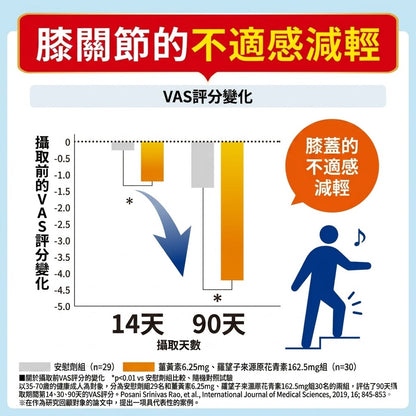 Regain 日本製 Leg-Strengthening Assist 膝關節與步行支援機能性補充食品 60粒×3袋優惠裝