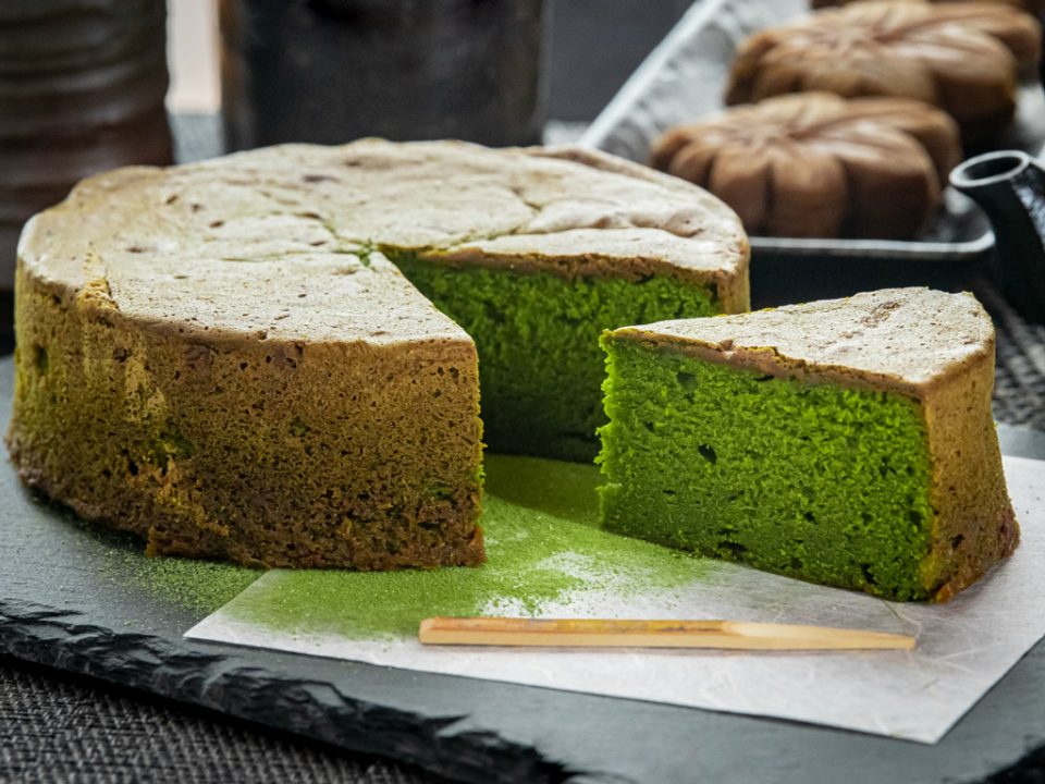 茶之環 招牌商品 宇治抹茶牛油蛋糕 滿月系列 使用頂級金天閣抹茶