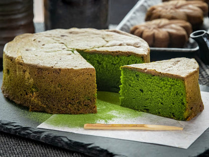 茶之環 招牌商品 宇治抹茶牛油蛋糕 滿月系列 使用頂級金天閣抹茶