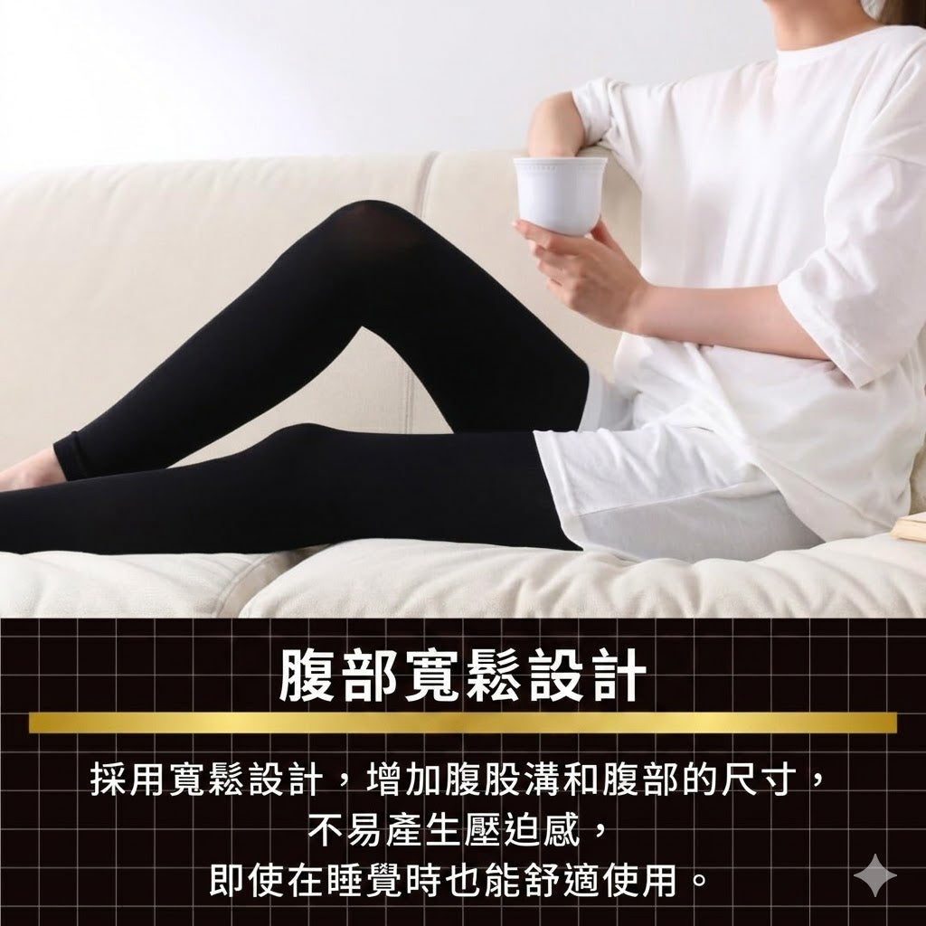 SLIMWALK 日本製 Medical Lymph Leggings 醫護級消水腫緊壓修身褲 壓力襪褲 2對優惠裝