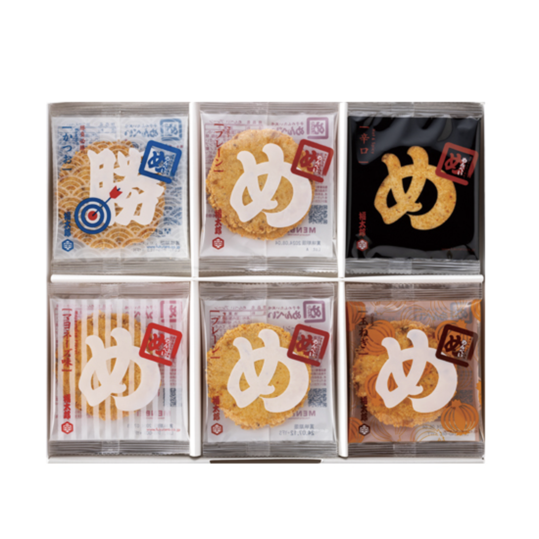 山口油屋福太郎 Menbei 明太子仙貝 彩色綜合禮盒 30袋 5種口味大滿足 送禮首選