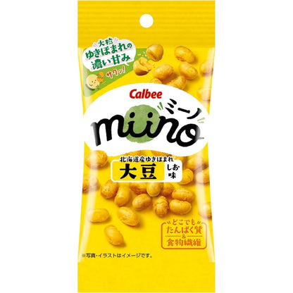 Calbee 卡樂B 卡樂比 日本產 miino 原粒大豆脆 鹽味 北海道黃豆 輕巧包 22g x 18包