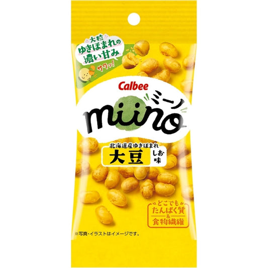 Calbee 卡樂B 卡樂比 日本產 miino 原粒大豆脆 鹽味 北海道黃豆 輕巧包 22g x 18包