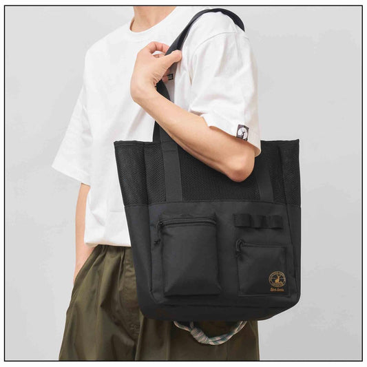 MonoMax 2026年7月號 CAPTAIN STAG 網布托特袋 Tote Bag