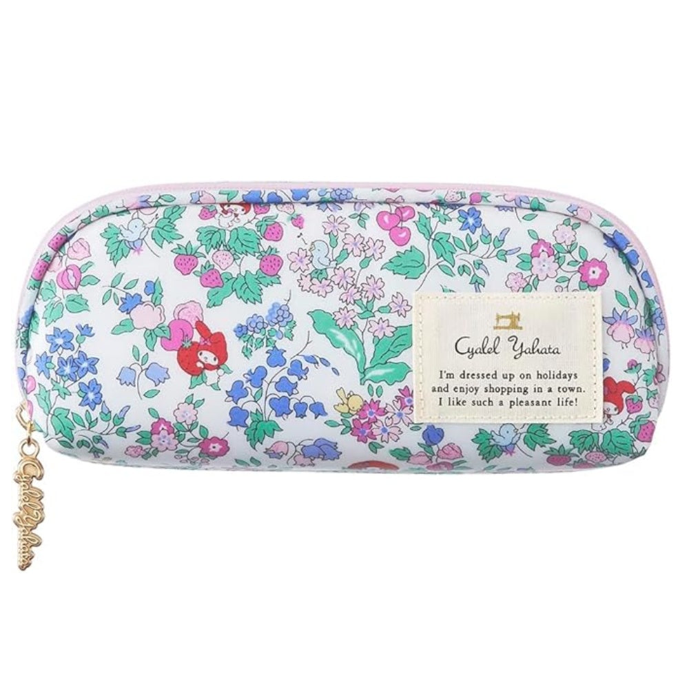 Cyalel Yahata Sanrio Liberty Floral Zipper Glasses Case Made in Japan
