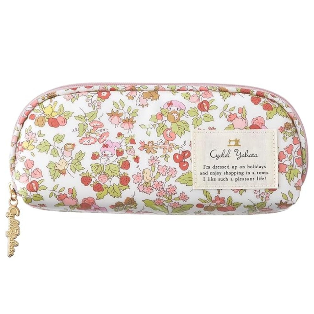 Cyalel Yahata Sanrio Liberty Floral Zipper Glasses Case Made in Japan