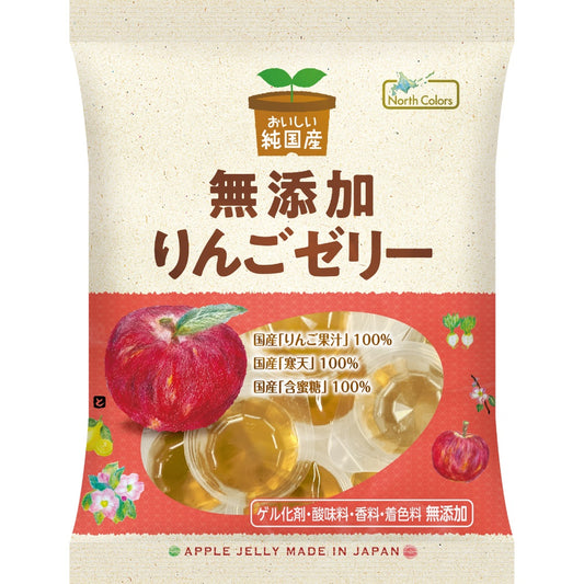 North Colors Additive-Free Jelly Variety Pack Apple 5 Packs + Strawberry 5 Packs Made in Japan
