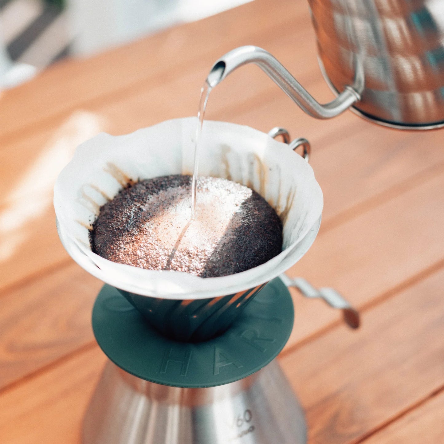 HARIO V60 Outdoor Metal Dripper  1-4 Cups Made in Japan O-VDM-02-HSV
