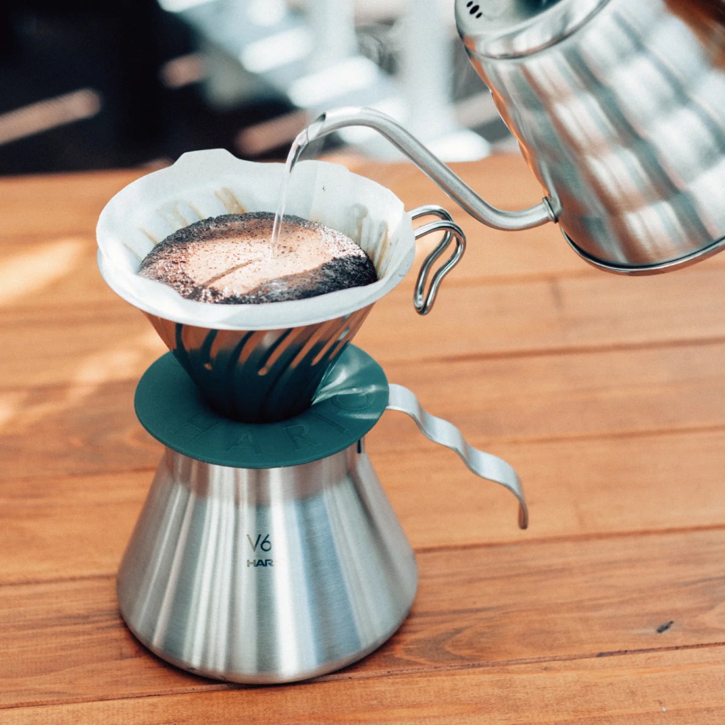 HARIO V60 Outdoor Metal Dripper  1-4 Cups Made in Japan O-VDM-02-HSV