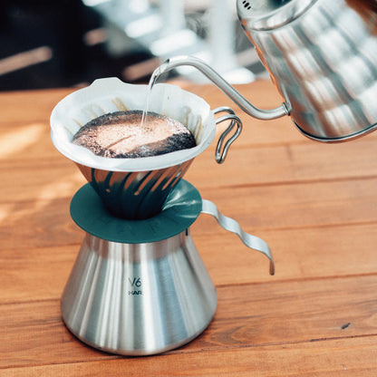 HARIO V60 Outdoor Metal Dripper  1-4 Cups Made in Japan O-VDM-02-HSV