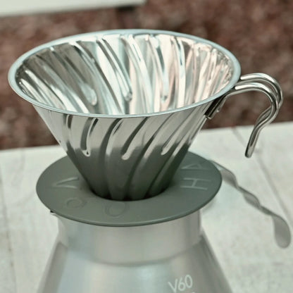 HARIO V60 Outdoor Metal Dripper  1-4 Cups Made in Japan O-VDM-02-HSV
