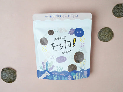 SEASON 日本產 MOKKA！非油炸 海藻脆片  海藻零食 健康零食 海苔味 35g x 5包