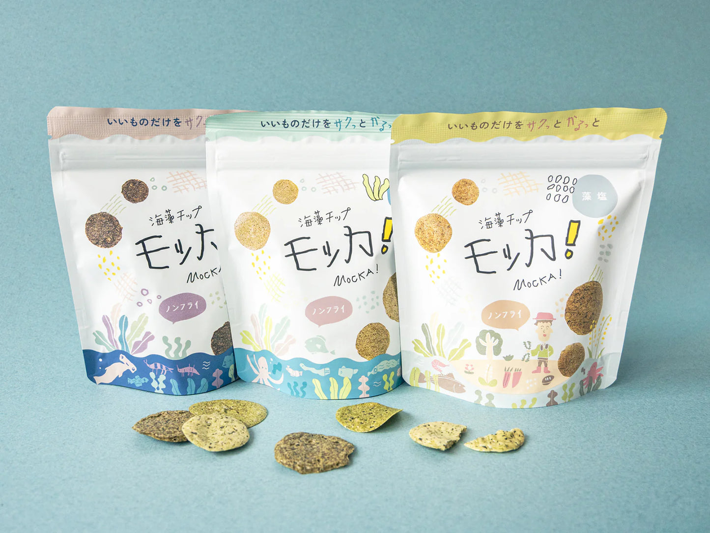 SEASON MOKKA! Seaweed Chips Aosa Flavor Non-fried Made in Japan 35g x 5 Packs