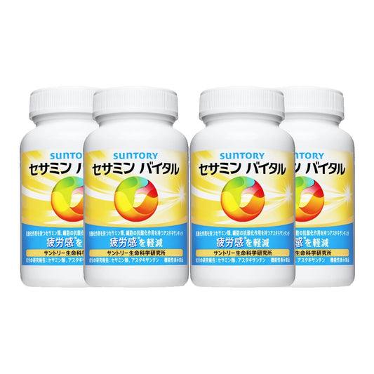 日本Suntory 芝麻明Vital 4樽優惠套裝 720粒/約8個月份量 (180粒 x 4樽)